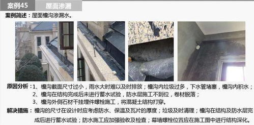 近50个住宅防水工程中容易出现的问题及解决措施,早发现早解决